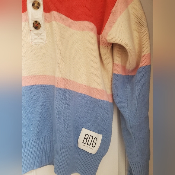 BDG Rena Long Sleeve Rugby Sweater - Picture 7 of 9